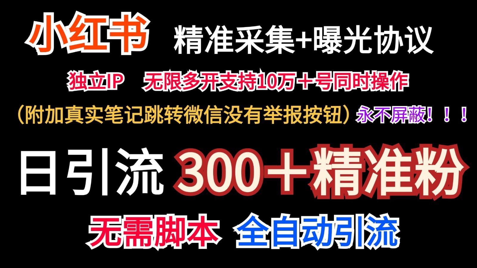 小红薯精准采集＋无限曝光＋真实笔记跳转微信，永不屏蔽(日引300＋精准粉)-冒泡网