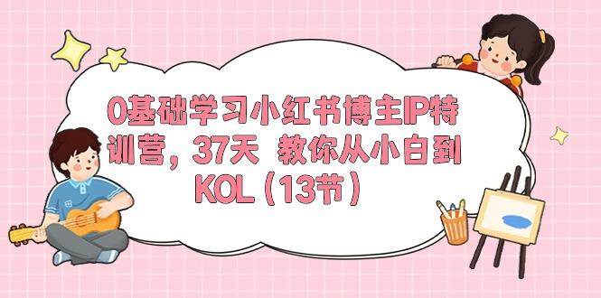 0基础学习小红书博主IP特训营，37天 教你从小白到KOL(13节-冒泡网