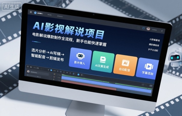 fc618230a818acb885ed25f7118f5ed1.jpeg AI影视解说项目,电影解说爆款制作全流程,新手也能快速掌握