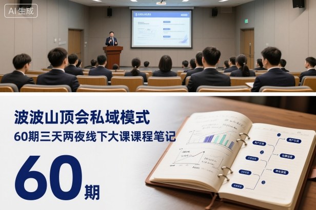 波波山顶会私域模式60期三天两夜线下大课课程笔记(文档)-冒泡网